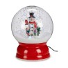 Boule de Neige Bonhomme de Neige 22 x 27 cm Rouge Plastique