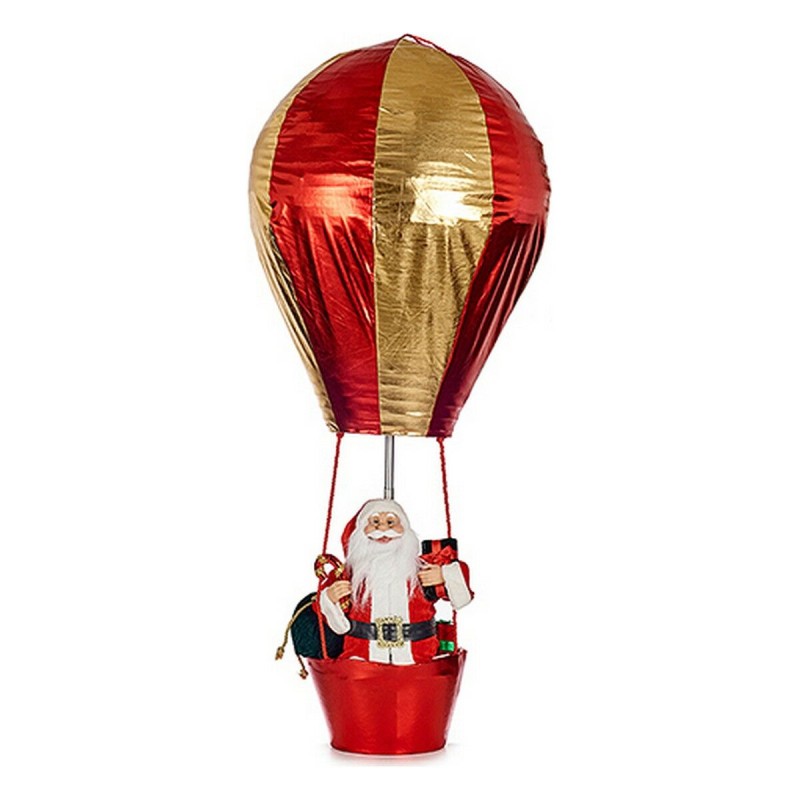 Figurine Décorative Ballon Père Noël 64 x 150 x 64 cm Rouge Doré Plastique