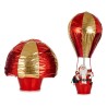 Figurine Décorative Ballon Père Noël 64 x 150 x 64 cm Rouge Doré Plastique