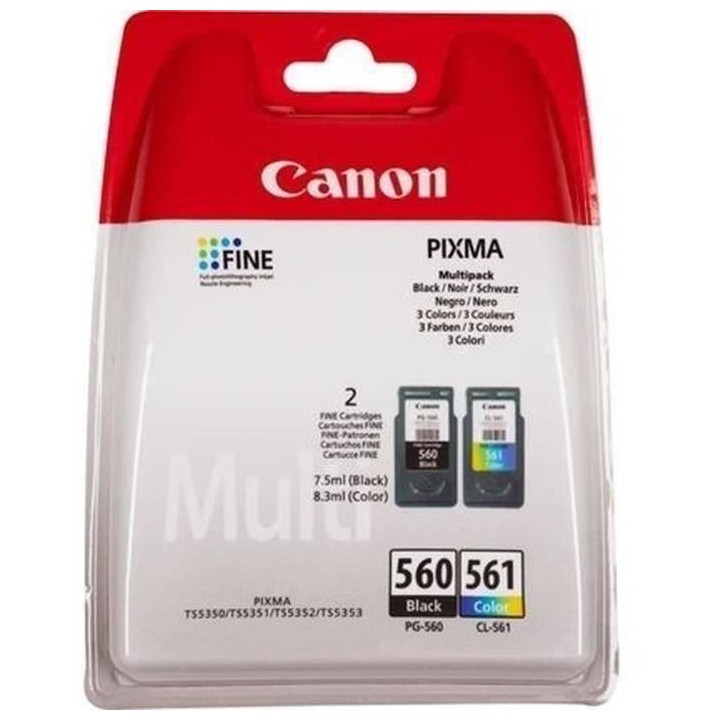 Imprimante multifonction - CANON PIXMA TS5352a - Jet d'encre WiFi Rose