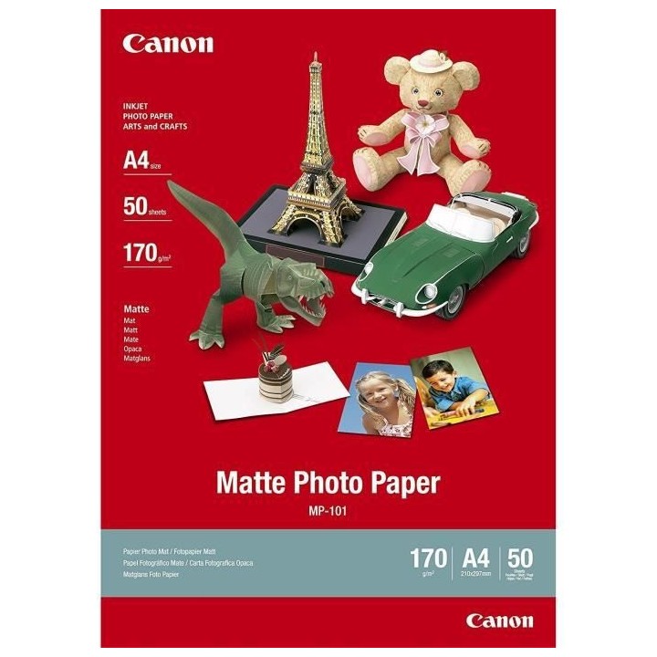 CANON Papier photo A4 MP-101 Mat 170gr 50 feuilles