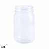 Bocal en Verre Transparent Top Can Cap 145733 (450 ml) (36 Unités)