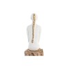 Figurine Décorative DKD Home Decor Femme Marron Blanc (2 Unités)