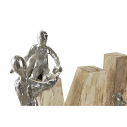 Figurine Décorative DKD Home Decor Marron Aluminium Bois de manguier (55 x 7,5 x 21 cm)