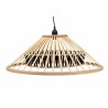 Suspension DKD Home Decor Marron Bambou 50 W (60 x 60 x 21 cm)