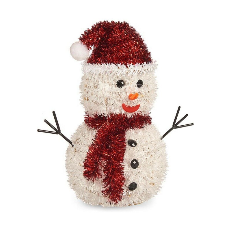 Figurine Décorative Bonhomme de Neige 24 x 26 x 14 cm Plastique polypropylène