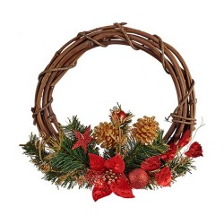 Couronne de Noël 30,48 cm...