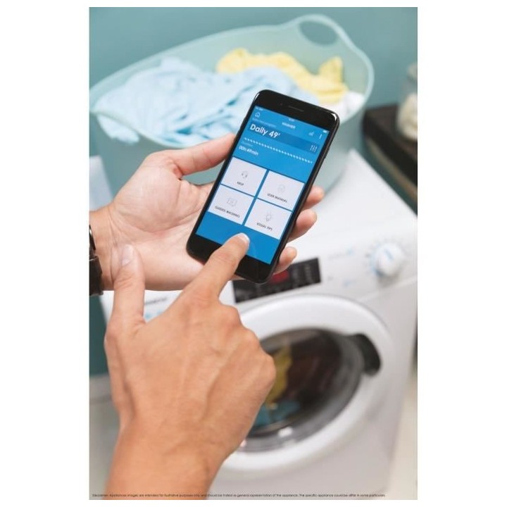 Lave-linge hublot CANDY CO12105TE/1-S - 10 kg - L60 cm - 1200 trs/min