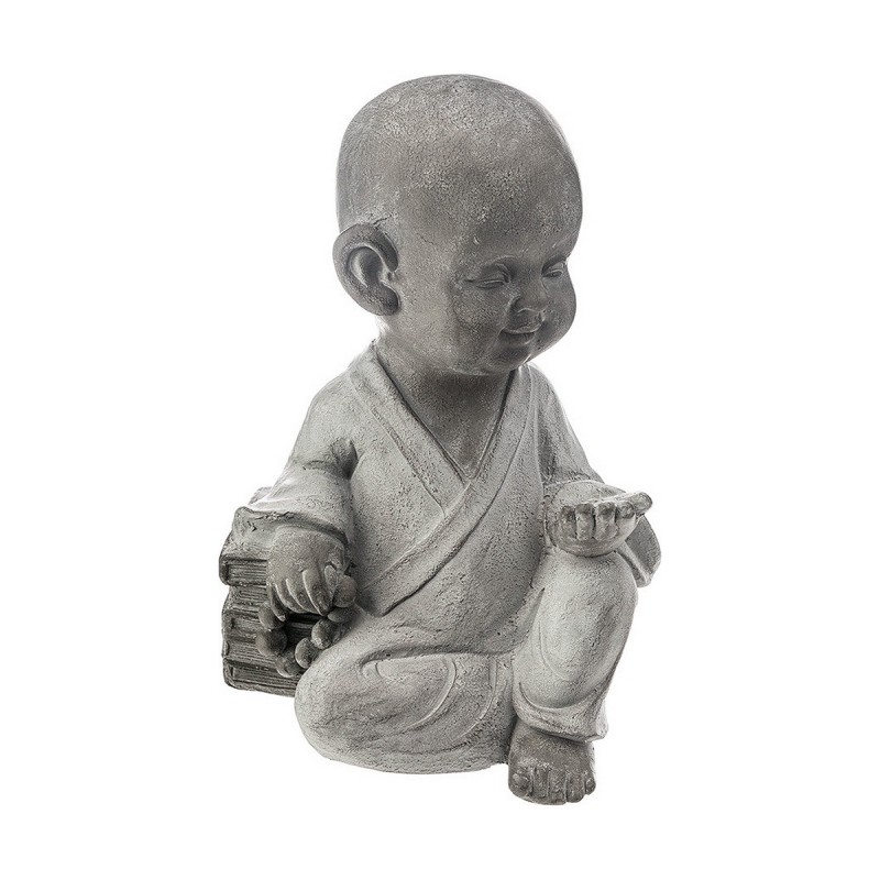 Figurine Décorative Atmosphera Buda Enfant 38,5 x 28,5 x 21,5 cm Gris