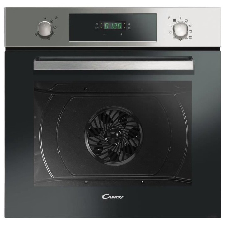 Four pyrolyse encastrable - Pyrolyse - CANDY FCP876X/1 - Noir/Inox - P