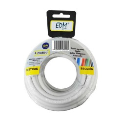 Câble EDM 2 x 1 mm Blanc 5 m