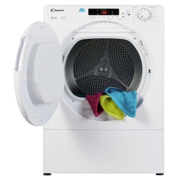 Seche-linge a condensation CANDY CSE C10LF-S Smart - 10 kg - Classe B