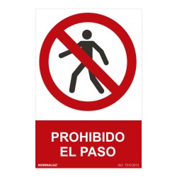 Panneau Normaluz Prohibido...