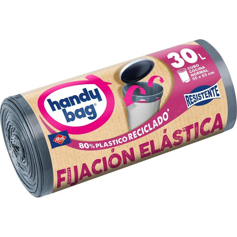 Sacs à ordures Albal Handy Bag Fijacion Elastica 30 L