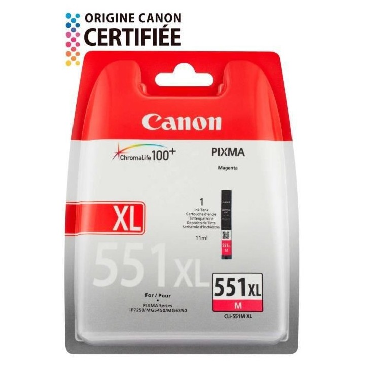 CANON Cartouche d'encre a Haut rendement CLI-551XL M - Magenta