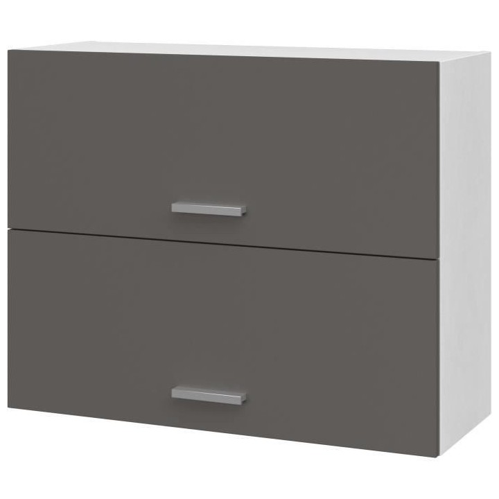 EXTRA Meuble haut de cuisine - 2 Portes a projection - L 80 x P 30 x H