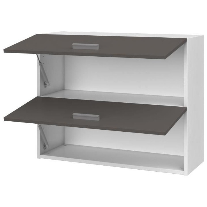EXTRA Meuble haut de cuisine - 2 Portes a projection - L 80 x P 30 x H