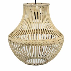 Suspension DKD Home Decor Marron Clair Rotin 50 W (45 x 45 x 48 cm)