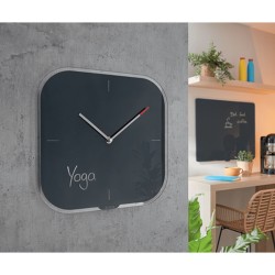 Horloge Murale Leitz Cosy Gris Verre Carré 30 x 4 x 30 cm