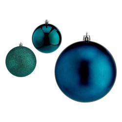 Boules de Noël Ø 10 cm Bleu...