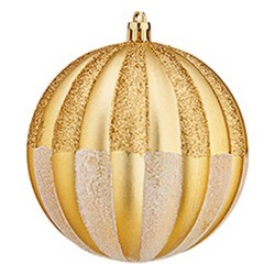 Boules de Noël Ø 8 cm Doré PVC