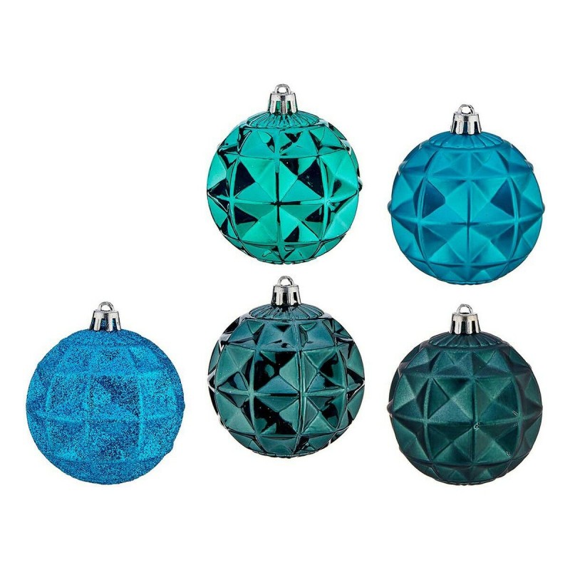 Boules de Noël Ø 7 cm Turquoise