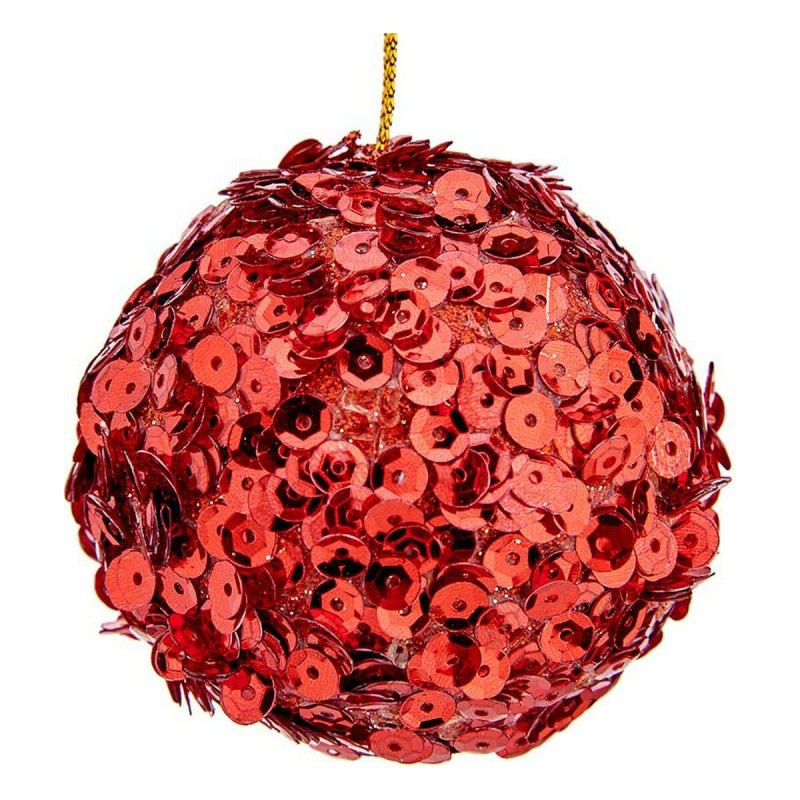 Boules de Noël Ø 10 cm Rouge Plastique 10 x 10 x 10 cm