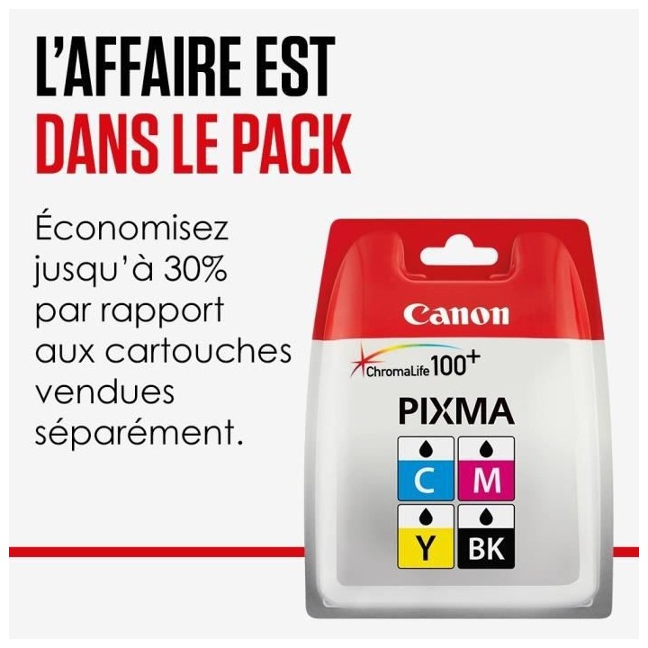 CANON Pack de 4 cartouches d'encre CLI-581 XXL tres grande capacité N