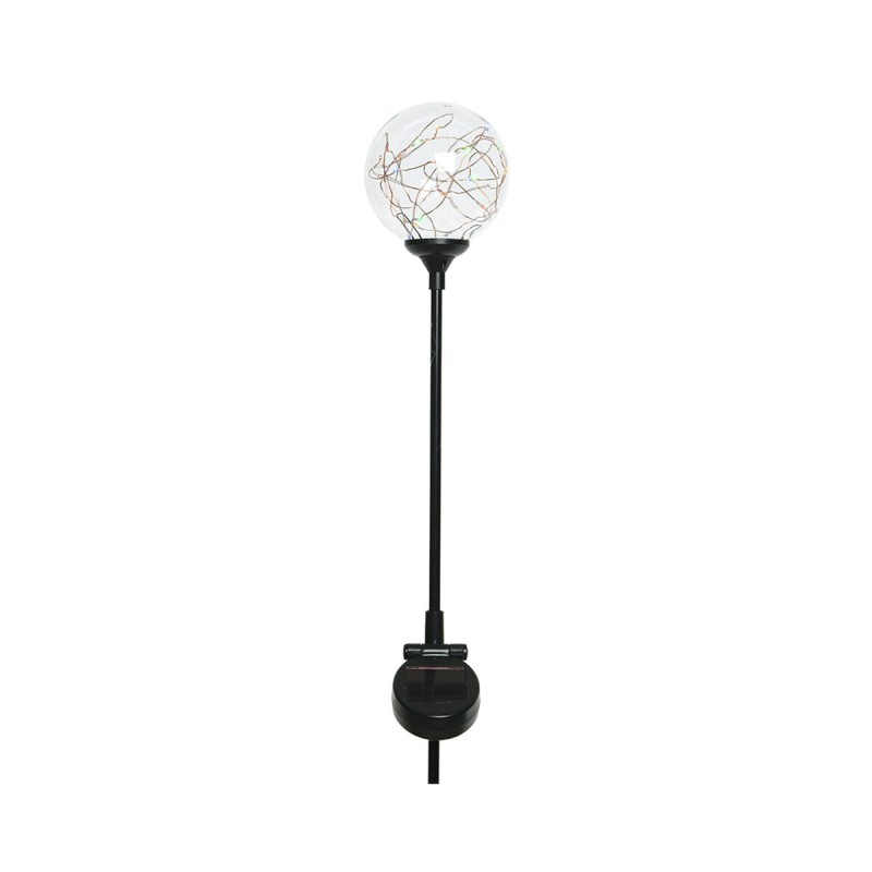 Torche de Jardin Lumineo Solaire Noir (10 x 72 cm)