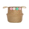 Panier Multi-usages Atmosphera Enfant osier Pompons (34 x 28 x 34 cm)