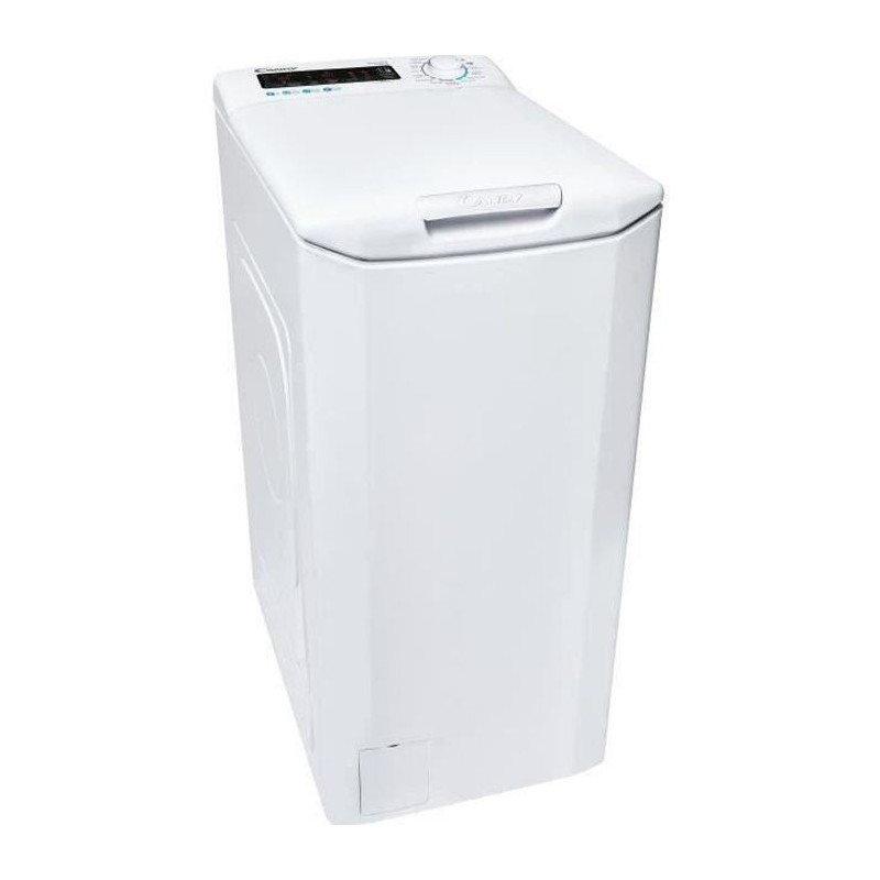 Lave-linge top CANDY CSTG27TMVE/1-47 - 7 kg - Induction - 1200 trs/min - Classe B - Connecté - Blanc