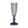 Coupe de champagne Points Transparent Anthracite verre 6 Unités (185 ml)