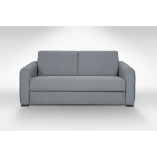 Canapé convertible express 3 places CAPITO - Tissu gris clair - couch