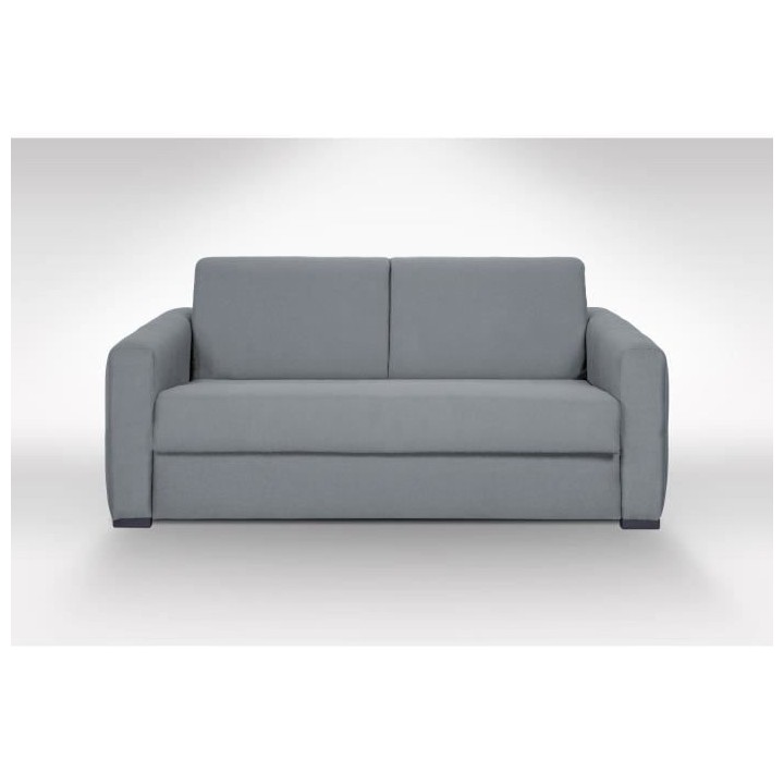 Canapé convertible express 3 places CAPITO - Tissu gris clair - couch