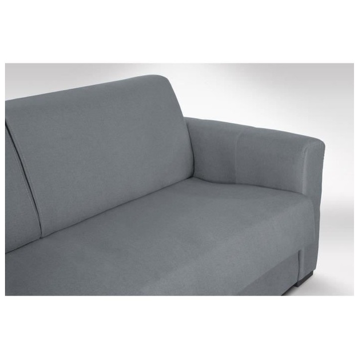 Canapé convertible express 3 places CAPITO - Tissu gris clair - couch