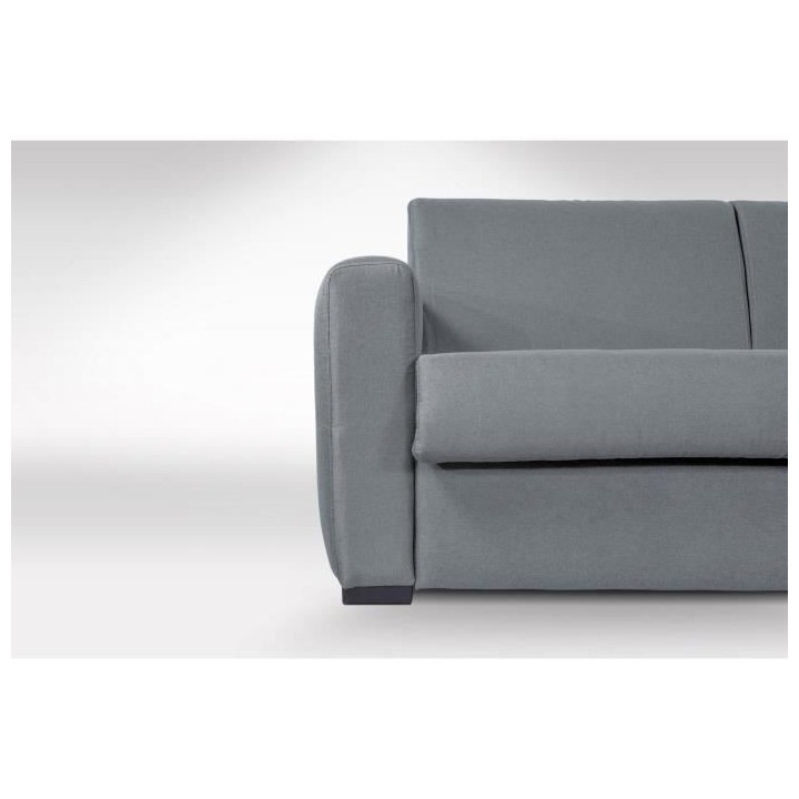 Canapé convertible express 3 places CAPITO - Tissu gris clair - couch