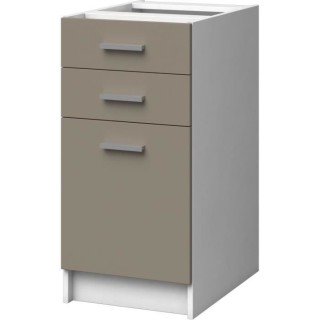 EXTRA Meuble bas de cuisine - 1 Porte et 2 Tiroirs - L 40 x P 60 x H 8