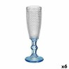 Coupe de champagne Points Bleu Transparent verre 6 Unités (180 ml)