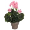 Plante décorative Mica Decorations PVC Géranium (11,5 x 33 cm)