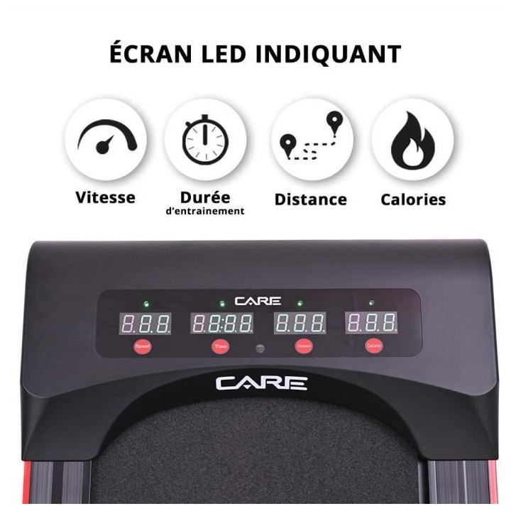 Tapis de course - Ultra-slim - 6 km/h - CARE - CT 900