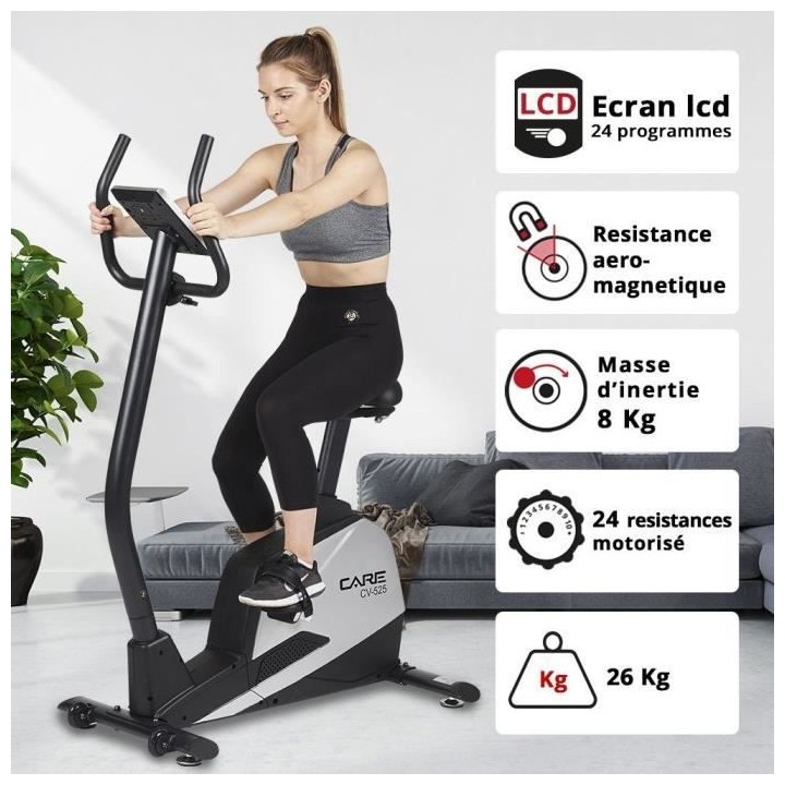Vélo d'appartement - 24 programmes - Care - CV-525
