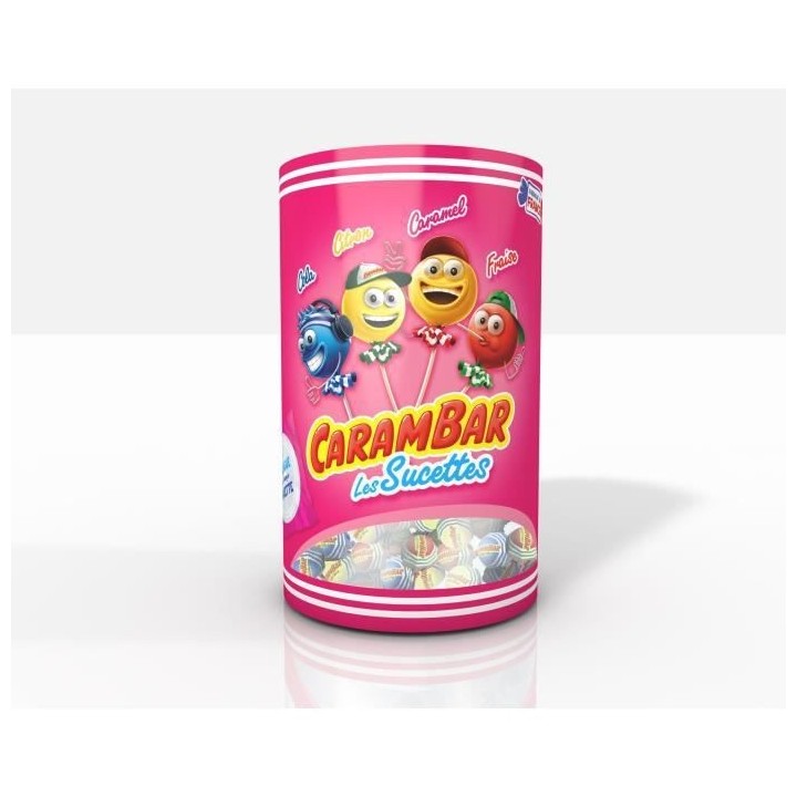CARAMBAR Bonbons Les Sucettes Assort - 1,2 kg