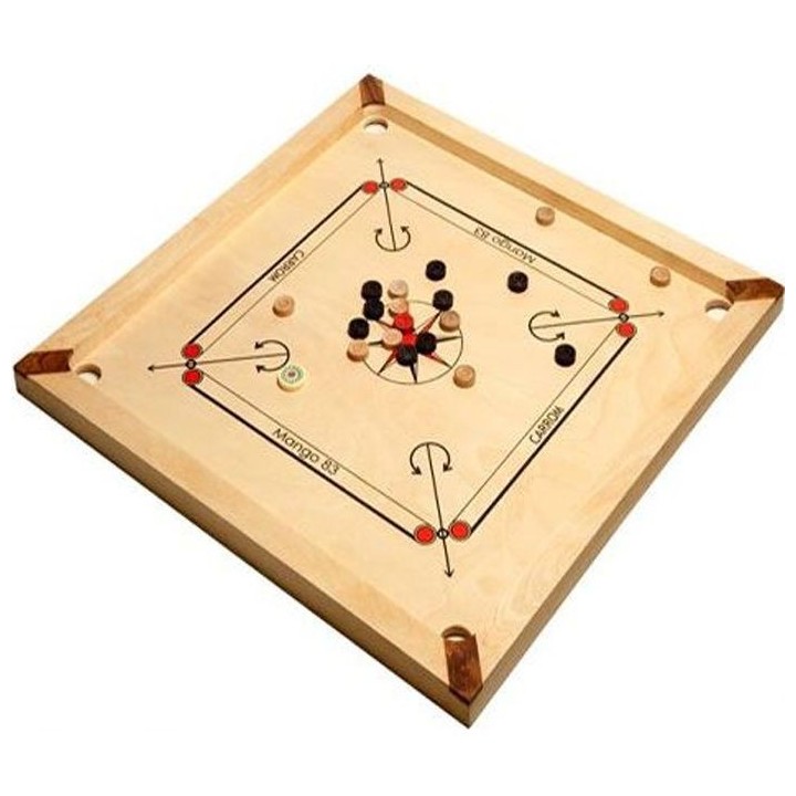 Carrom Art | Carrom : Mango - 83 cm - Édition familiale | Billard ind
