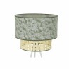 Lampadaire DKD Home Decor Métal Polyester Blanc Vert 220 V 50 W (40 x 40 x 129 cm)