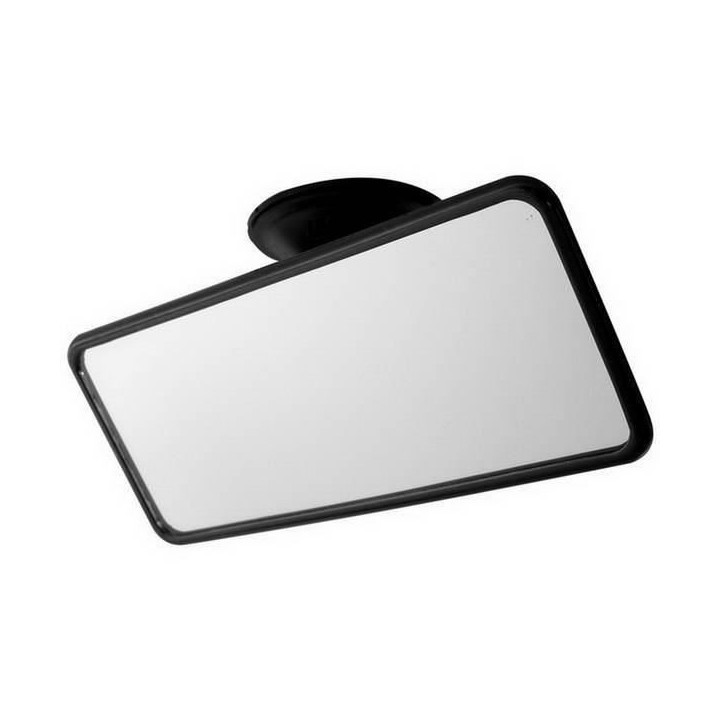 CARPONIT Rétroviseur intérieur avec ventouse - 15,2 x 5,4 cm - Noir