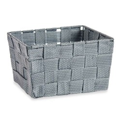 Panier Tressée Gris Tissu...