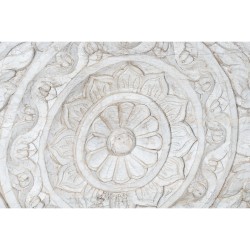 Coffre DKD Home Decor Blanc Bois de manguier Mandala 150 x 43 x 50 cm