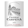 Château Carpena 2015 Côtes de Bourg - Vin rouge de Bordeaux