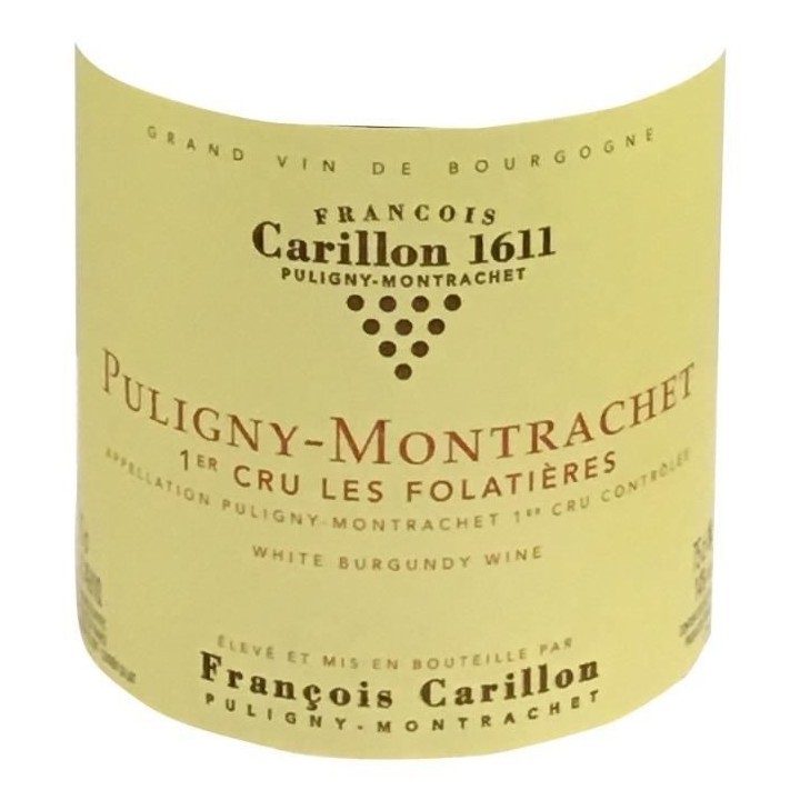 Domaine François Carillon 2016 Puligny-Montrachet Premier Cru Folatie