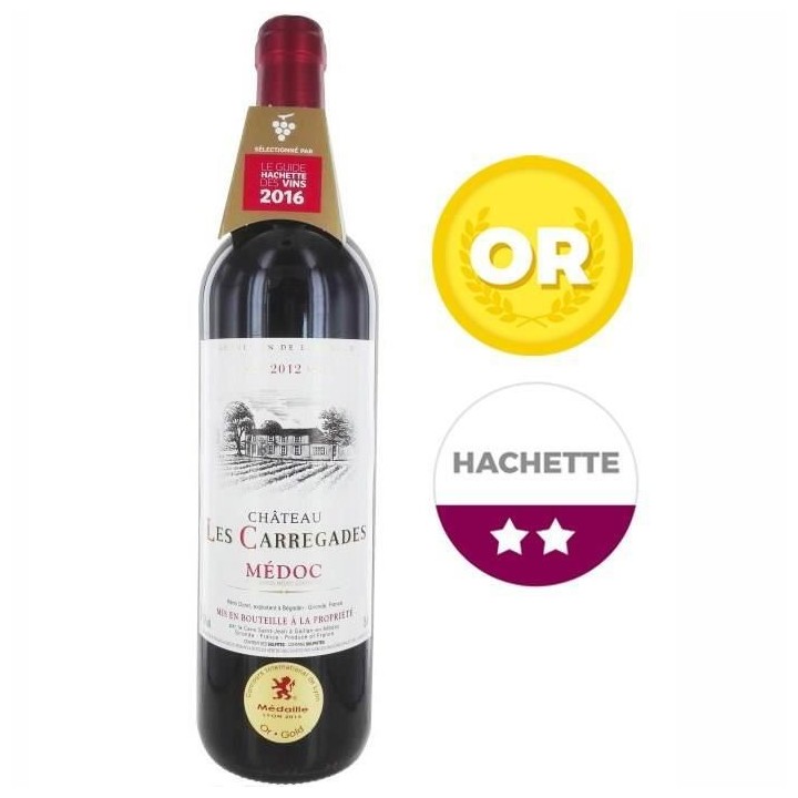 Château Les Carregades 2012 Médoc - Vin rouge de Bordeaux